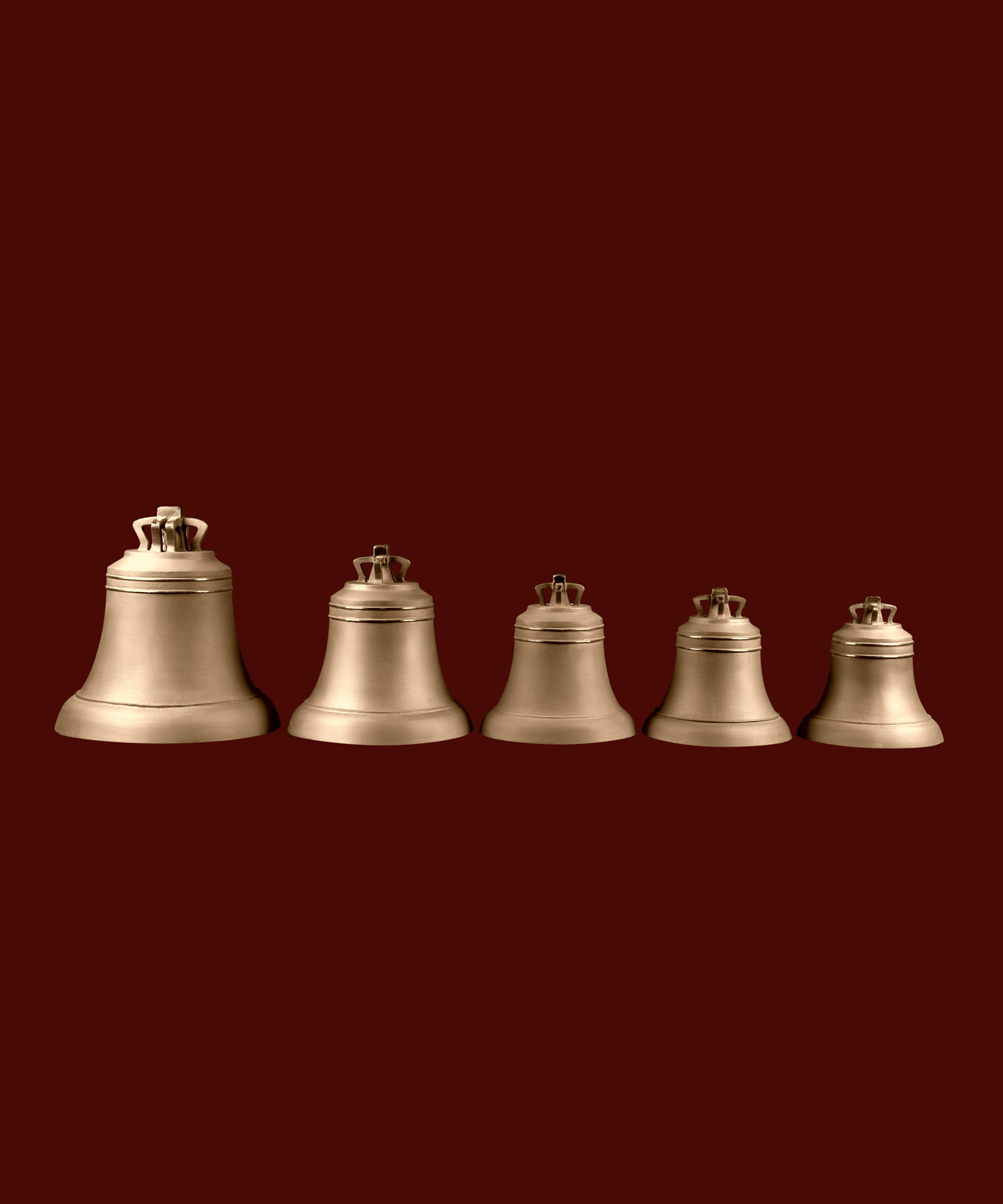 фото Набор №4 из 5-ти "Монастырских" колоколов весом 20,14,8,6,5 кг в каталоге завода Литэкс