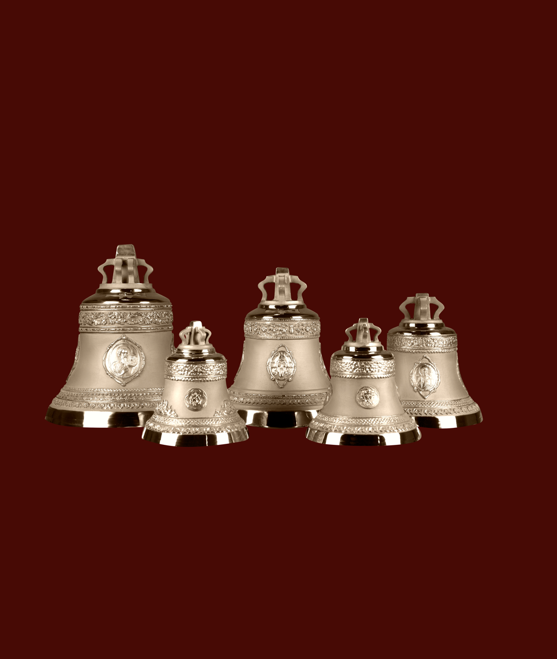 фото Набор №4 из 5-ти "Московских" колоколов весом 18,12,8,6,4 кг в каталоге завода Литэкс